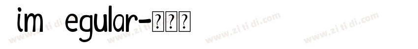 Kim Regular字体转换